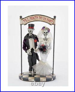 Katherine's Collection Till Death Do Us Part Cake Topper 28-028632 NEW HALLOWEEN