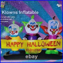 Killer Klowns From Outer Space Inflatable Light-Up Spirit Halloween 8' ft clown