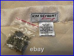 Kim SEYBERT Christmas Tree Skirt-Gold with Gold Silver & Clear Beads, 62 inches