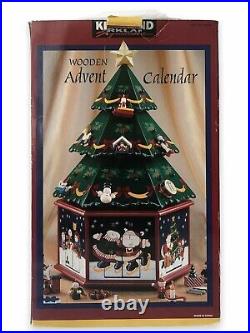 Kirkland Signature Wooden Christmas Tree Advent Calendar With 24 Ornaments