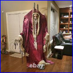 Krampus 6.5' Tall Moving, Howling Light-Up Eyes Animatronic Christmas Used Once