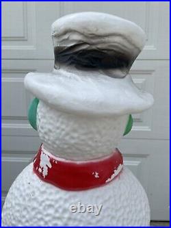 LARGE 40 Blow Mold Snowman Lighted Christmas by UNION