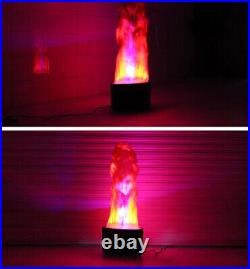 LED 3D Fake Flame Fire Light Red+Blue Xmas Stage DJ Atmosphere Party Fire Decor