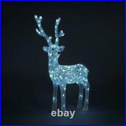 LED Acrylic 85 cm Reindeer Light Up Christmas Decoration Outdoor Indoor Garden