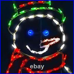 LED Animation Juggling Snowman Christmas Decoration Gifts Light Display 60 NEW