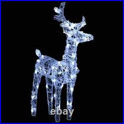 LED Reindeer Sleigh Deer Christmas Indoor Outdoor Fairy Light Decor Patio Yard
