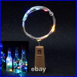 LED Wine Bottle Cork Shaped Colorful Fairy Mini String Lights Party Decor Lot