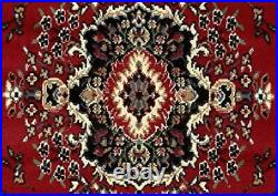 Large Area Rug For Living Room 8x10 Clearance Floral Red Indoor Carpet Under 100