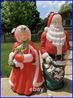 Large blow molds Santa & Mrs Claus EMPIRE & SANTAS BEST