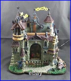 Lemax Spooky Town Frankenstein's Laboratory Lighted Animated Tested and Works