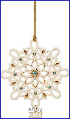 Lenox 2023 Annual Gemmed Snowflake Ornament NEW in Box