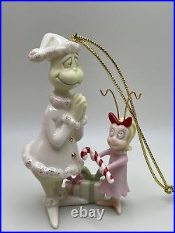 Lenox Grinch Dr Seuss a Heartwarming Grinch Ornament with Cindy Lou in Box
