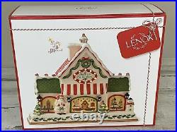 Lenox Hosting the Holidays Light-Up Musical Bakeshop Centerpiece Christmas $320
