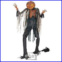 Life Size Animated SCORCHED SCARECROW WITHOUT FOGGER Halloween Prop Decoration