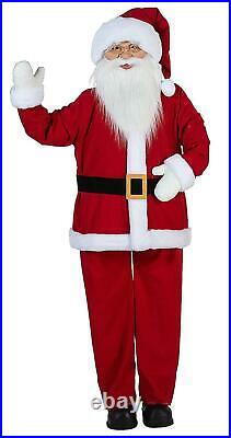 Life-Size Standing Mr. Santa Claus Christmas Figure in Suit Holiday Decor 5-Ft