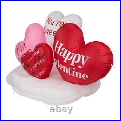 Lighted Valentine's Day Conversation Hearts Yard Inflatable