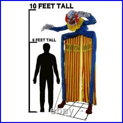 Looming Clown Animated Archway Doorway Halloween Carnival Circus Haunted House