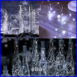 Lot 6.6ft 20 LEDs Battery Operated Mini LED Copper Wire String Fairy Lights Xmas
