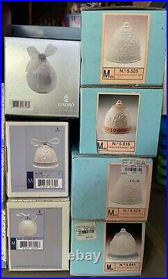 Lot Vintage LLADRO BELL CHRISTMAS ORNAMENT From HUGE MACY'S COLLECTOR! RL