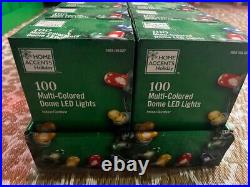 Lot of 12 boxes 100 Multi-colored LED Dome LightsHome Accents Christmas new