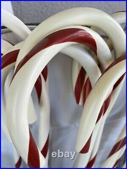 Lot of 9 Vintage Outdoor Candy Canes