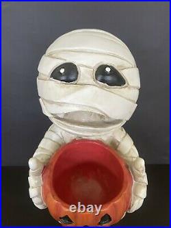 MARVIN the MUMMY Resin Halloween Decor Figure Candy Bowl Pairs with Rae Dunn