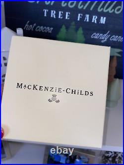 MacKenzie Childs Christmas Ornament Courtly Check Wrapped Present Gift Exclusive