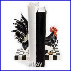Mackenzie-Childs Courtly Check Rooster Book Ends