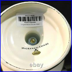 Mackenzie-child's Evergreen, Enamel Compote With Courtly Check Base, New, Retired