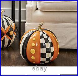 Mackenzie childs boo patchwork pumpkin