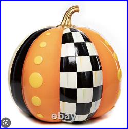 Mackenzie childs boo patchwork pumpkin