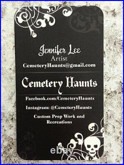 Madame Leota Halloween Haunted Mansion Life Size Tombstone Disney Yard Decor