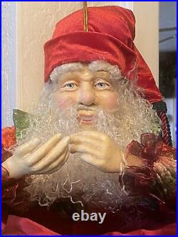 Mark Roberts Large Fairy/santa Christmas Stocking