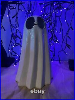 Martha Stewart Ceramic LED Light-Up Ghosts 11 set of 2 & 13 HALLOWEEN