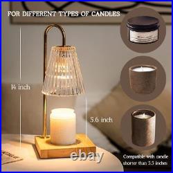 Marycele Set of 2 Candle Warmer Lamp, Electric Lamp Clear2