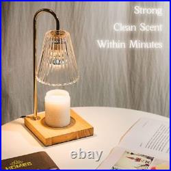 Marycele Set of 2 Candle Warmer Lamp, Electric Lamp Clear2