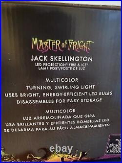 Master of Fright NBC 5 FOOT Fire & Ice Jack Skellington LED Lamp Post NEW