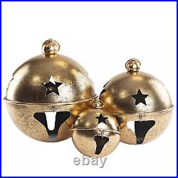 Member's Mark 3-Piece Holiday Jingle Bell Set Gold