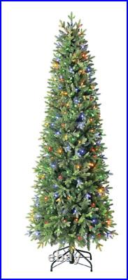 Member's Mark 7ft Color-changing Dawson Pine Christmas Tree Distressed Pkgnew