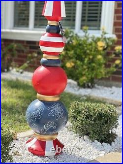 Memorial 4th of July Independence Day Topiary Holiday Decor Inside/Outside 47