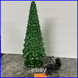 Mercury Glass Kaleidoscope Lighted Christmas Tree Valerie Parr Hill 16 Green