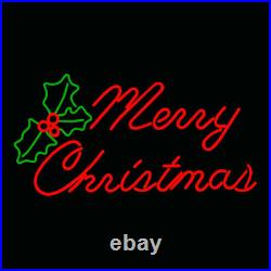 Merry Christmas Decoration Yard Art Sign Outdoor LED Neon Rope Light Display