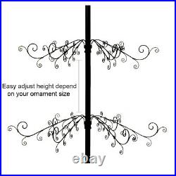 Metal Ornament Tree Display Stand Wrought Iron Christmas Trees 174 Hook 84H