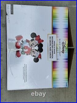 Mickey & Minnie Lighted Tinsel Yard Sculpture Lowe's Excl Disney Magic Holiday