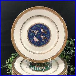 Mikasa 12 Twelve Days of Christmas Gold Accent Plates Used for Display Only UPC