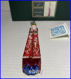 Mostowski Russian Santa Blown Glass Christmas Ornament with Box Poland NM#63515