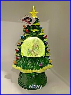 Mr Christmas 13.5 Snow Globe Nostalgic Christmas Tree Elf Lighted Battery