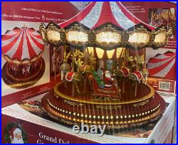 Mr Christmas 17 Christmas Marquee Large Deluxe Carousel Xmas Decorations