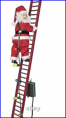 Mr. Christmas 32 Oversized Stepping Santa Ladder Tree Decor 30 Song Animated