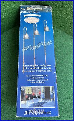 Mr Christmas Shepherd's Hook Musical Motion Pathway Bells / Rare / New Open Box